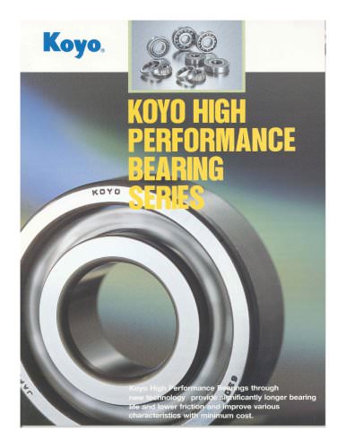 High Performance Bearings