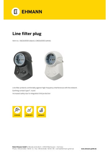 line filter plug