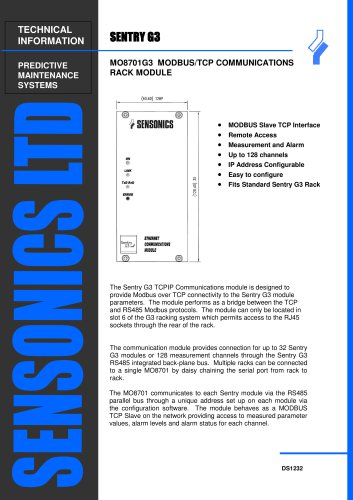 Sentry G3 Communications Module