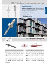 Long shank breakage blind rivet FERO-BULB