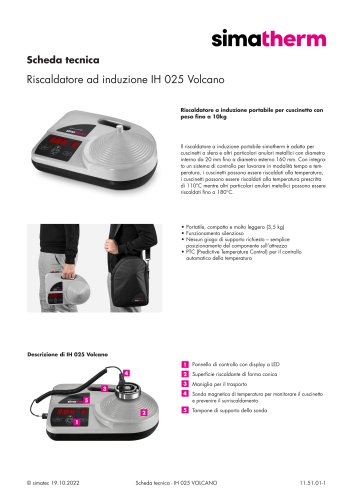 11 51 01 - Technical Data Sheet - IH 025 Volcano - IT