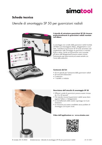 31 51 02 - Technical Data Sheet - SP 50 - IT