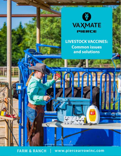 LIVESTOCK VACCINES: Common issues and solutions