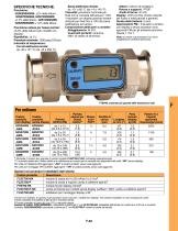 FLUSSIMETRI a turbina con display digitale. - 2