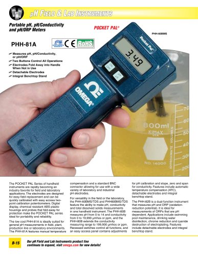 PHH60 and PHH80 POCKET PAL® Series