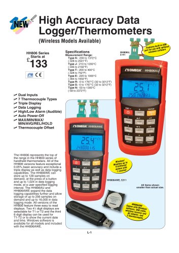 Thermocouple Data Logger/Thermometer  HH806