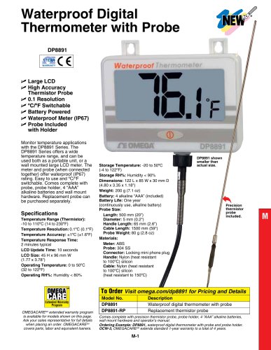 Waterproof Digital Thermometer with Probe