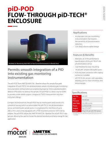 Baseline Flo-through piD-Tech Enclosure