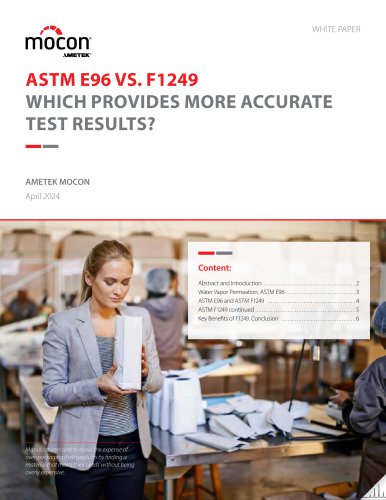 Comparing ASTM E96 vs. F1249 Testing Methods