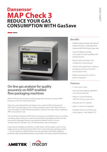 Dansensor MAP Check 3 On-line Gas Analyzer