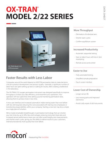 OX-TRAN 2/22 OTR Permeation Analyzer