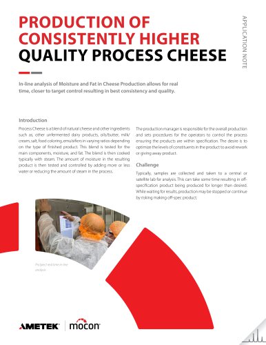 Production of Consistently Higher Quality Process Cheese