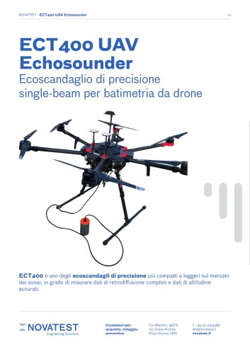 ECT400 UAV Echosounder - Scheda Tecnica