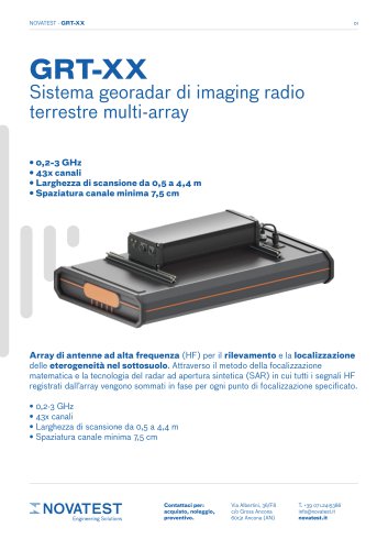 GRT-XX - Scheda Tecnica