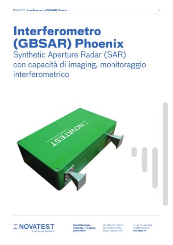 Interferometro (GBSAR) PHOENIX - Scheda Tecnica