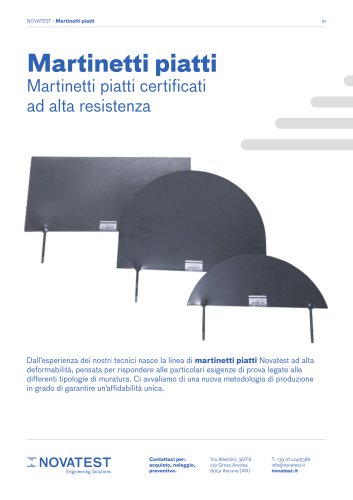 Martinetti Piatti - Scheda Tecnica