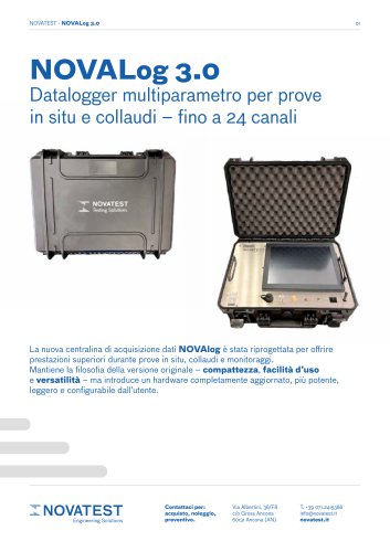 NOVALog 3.0 - Scheda Tecnica