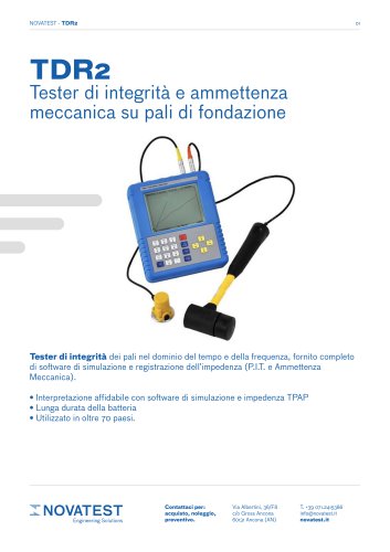 TDR2 - Scheda Tecnica