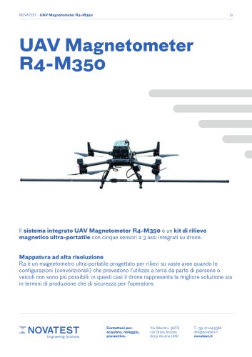 UAV Magnetometer R4-M350 - Scheda Tecnica