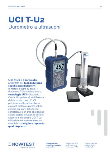 UCI T-U2 Lab - Scheda Tecnica