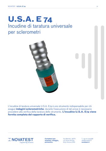 U.S.A. E74 - Scheda Tecnica