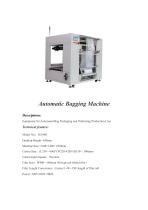 Automatic Bagging Machine