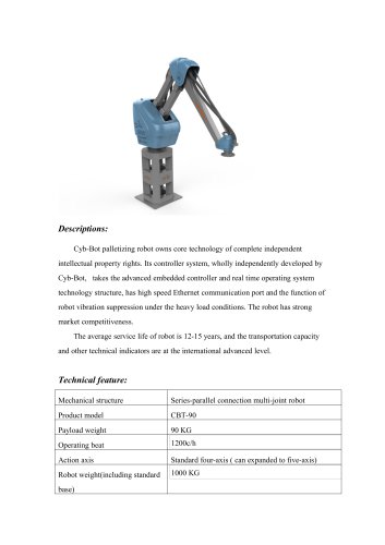 Palletizing robot CBT-90