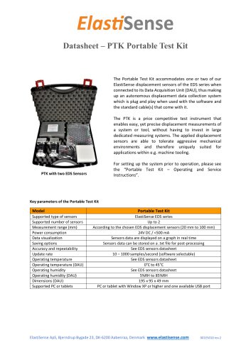 Datasheet – PTK Portable Test Kit