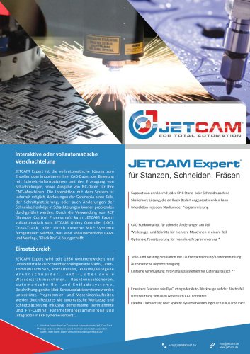 JETCAM Expert