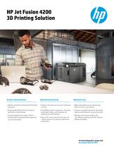 HP Jet Fusion 4200 3D Printing Solution