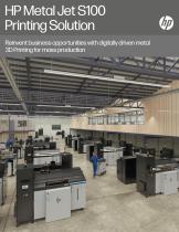 HP Metal Jet S100 Printing Solution