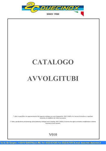 CATALOGO  AVVOLGITUBI