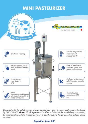 Mini pasteurizer - Basic Line