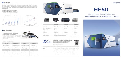 HF 50 High-end Laser Cutting Machine
