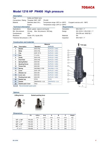 Model 1216 HP PN400