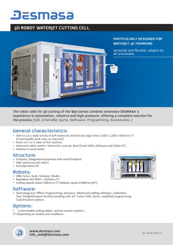 3D ROBOT WATERJET CUTTING CELL