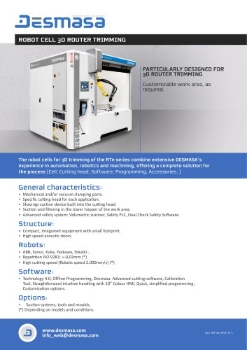 ROBOT CELL 3D ROUTER TRIMMING