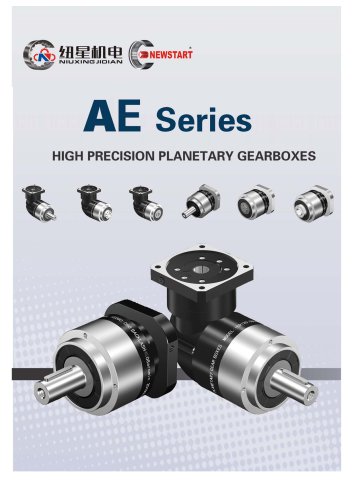 Newstart Helical Servo Gearbox AE & AER Series