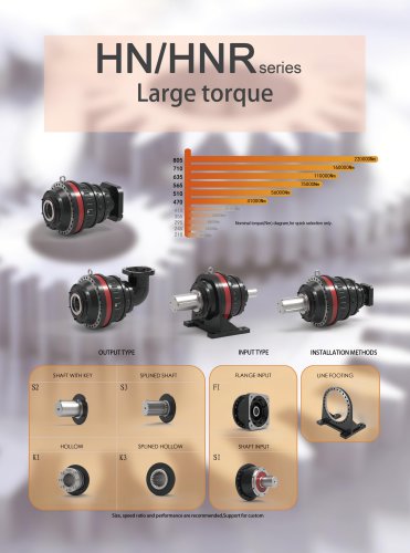 Newstart HN HNR Heavy Duty Planetary Gearbox