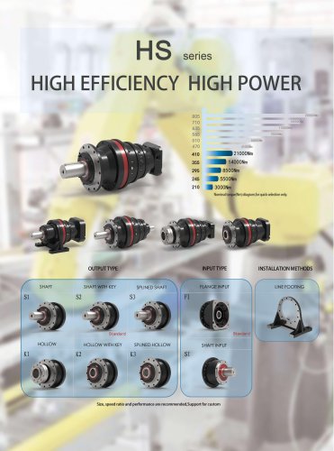 Newstart HS HSR Heavy Duty Industrial Planetary Gearobx Catalog