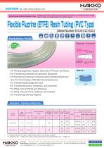 Flexible Fluorine (ETFE) Resin Tubing (PVC Type)