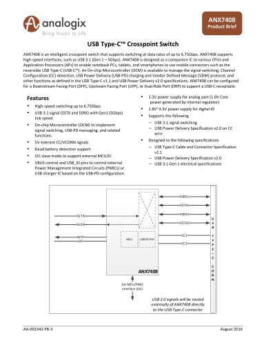 USB Type-C™ Crosspoint Switch