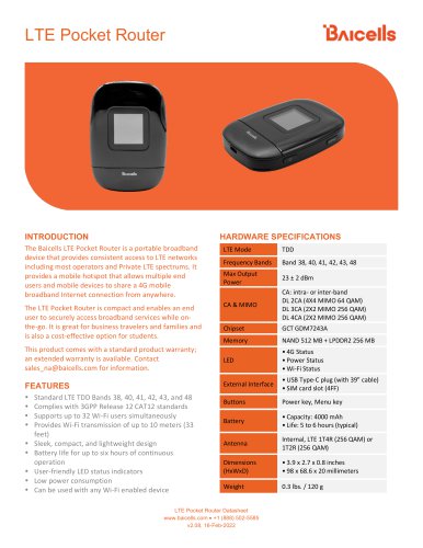 LTE Pocket Router
