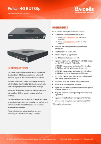 Pulsar 4G BU733p