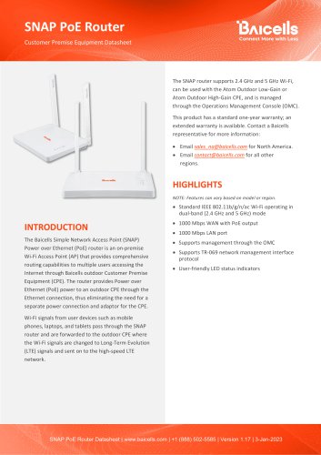 SNAP PoE Router