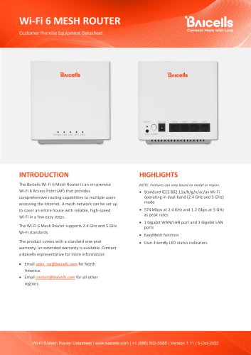Wi-Fi 6 MESH ROUTER