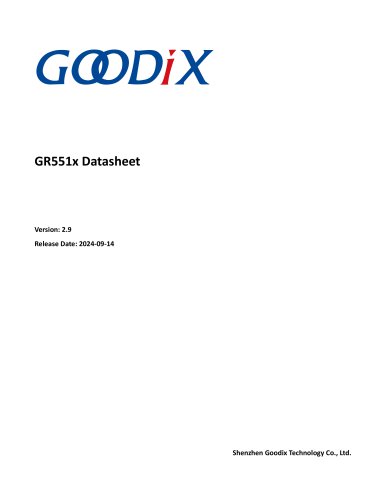 GR551x Datasheet