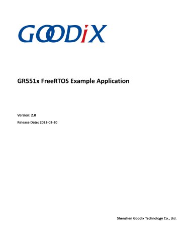 GR551x FreeRTOS Example Application