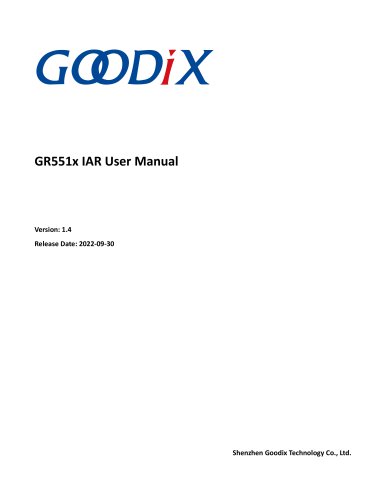 GR551x IAR User Manual