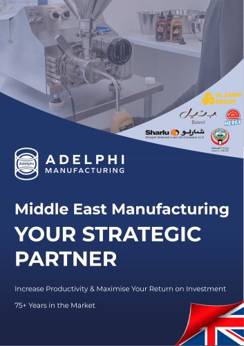 Middle East Manufacturing YOUR STRATEGIC PARTNER